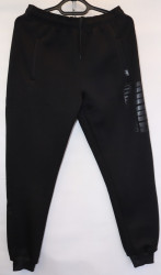 Спортивные штаны юниор на флисе (black) оптом 86147025 10-70