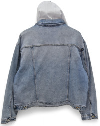 Куртки джинсові жіночі БАТАЛ оптом DRAGON