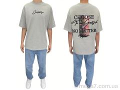 Футболка, I8denim оптом 90575 gri