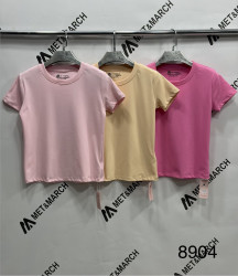 Футболки женские (малина) оптом 82571649 8904-56