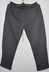 Спортивные штаны мужские БАТАЛ на флисе (gray) оптом 54983107 04-22