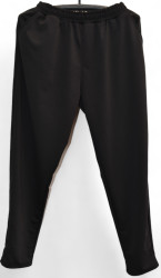 Спортивные штаны женские БАТАЛ (черный) оптом 94536718 04-15