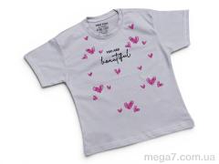 Футболка, Kids-modnik оптом 2614 св.лавандовий