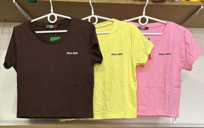 Футболки женские (желтый) оптом 56231790 2206-185