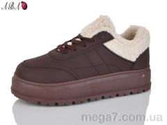 Кроссовки, Aba оптом T018 d.brown