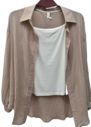 Сорочки жіночі (2-ка) ПОЛУБАТАЛ оптом BASE 