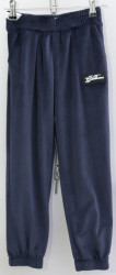 Спортивные штаны подростковые (dark blue) оптом 50167982 01-26
