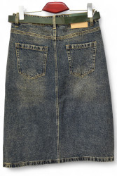 Спідниці джинсові жіночі БАТАЛ оптом DRAGON 