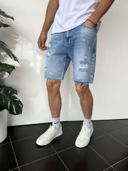 Шорти джинсові чоловічі I8DENIM оптом THREE BLACK 