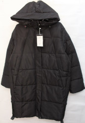 Куртки зимние женские БАТАЛ (black) оптом 85023146 8810-48