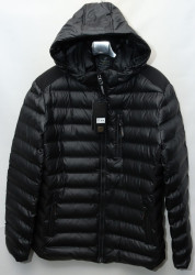 Куртки зимние кожзам мужские FUDIAO БАТАЛ (black) оптом 30842167 6917-8
