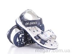Босоножки, Ok Shoes оптом 1801 blue