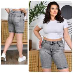 Шорти джинсові жіночі БАТАЛ оптом LADY JEANS