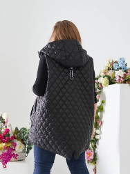 Жилетки жіночі БАТАЛ (чорний) оптом