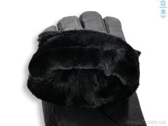 Перчатки, Королева оптом GN09-01М шкіра оленя подвійне хутро black