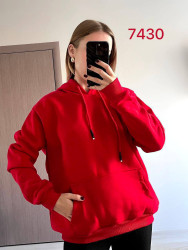 Худи женские на флисе ПОЛУБАТАЛ оптом 27041685 7430-6-43