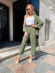 Костюми жіночі (3-ка) (хакі) оптом 