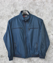 Куртки демисезонные мужские ZYZ БАТАЛ (темно-синий) оптом 24108679 2612-1-9
