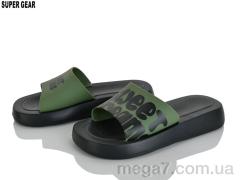 Шлепки, Super Gear оптом 01-6216 green