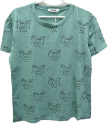 Футболки женские БАТАЛ оптом 41675092 DA3057-146