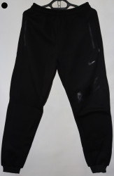Спортивные штаны мужские на флисе (black) оптом 56407813 05-61