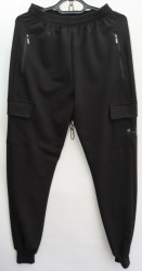 Спортивные штаны мужские (black) оптом 91870234 02-5