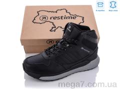 Ботинки, Restime оптом PMZ21252 black