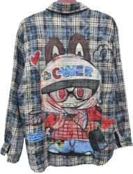 Рубашки женские ПОЛУБАТАЛ оптом 78391625 735-1-19