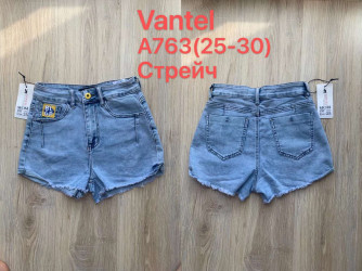 Шорты джинсовые женские VANTEL ПОЛУБАТАЛ оптом Vanver 07954261 А763 -4