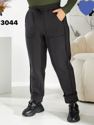 Спортивные штаны женские на флисе БАТАЛ оптом 01659384 3044-139