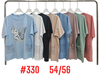 Футболки женские БАТАЛ оптом 52847106 330-55