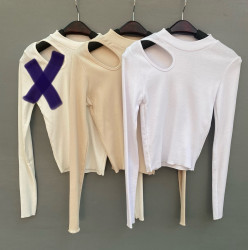 Лонгсливи (білі) жіночі оптом ---