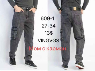 Джинсы мужские МОМЫ оптом 17645920 609-1