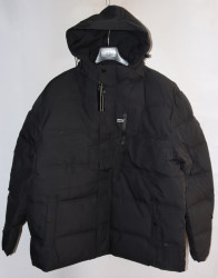 Куртки зимние мужские KDQ БАТАЛ (black) оптом 80592136 F106-1-1