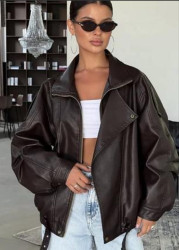 Куртки кожзам женские оптом 94371620 Р311-144