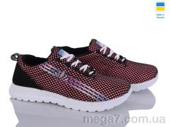 Кроссовки, Favorit оптом ЖК1044 чорно-малин.
