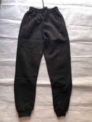 Спортивные штаны мужские с начесом (black) оптом 09867514 01-7