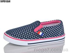 Слипоны, Super Gear оптом D6691 navy