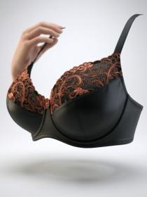 Бюстгальтер Diorella 63647C (  чёрно-красный, C  6 шт. )