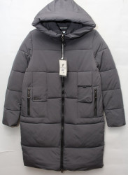 Куртки зимние женские YANUFEIZI (серый) оптом 04218965 222-10
