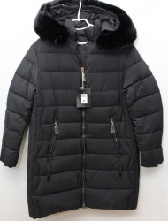 Куртки зимние женские VICTOLEAR БАТАЛ (black) оптом 69708531 1926-34