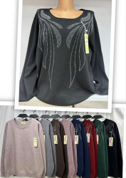 Свитера женские БАТАЛ оптом 09163572 5049-11