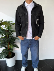 Куртки джинсові чоловічі I8DENIM оптом THREE BLACK