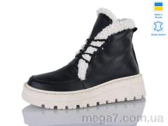 Ботинки, Sali оптом 2215 чорний-біл.біл-п.зима