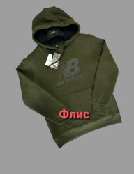 Худи мужские на флисе (khaki) оптом 40983671 02-48