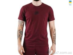 Футболка, Sport style оптом 01NI бордо