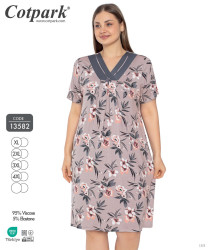 Ночные пижамы женские БАТАЛ оптом 42708153 13582-5