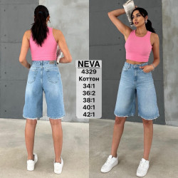 Шорты джинсовые женские NEVA оптом 71436985 4329-11