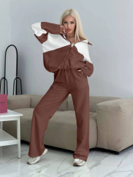 Спортивные костюмы женские на флисе ПОЛУБАТАЛ оптом FASHION COTTON 72085361 1980-156