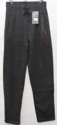 Спортивные штаны мужские на флисе (серый) оптом 51026389 WK2070H-10